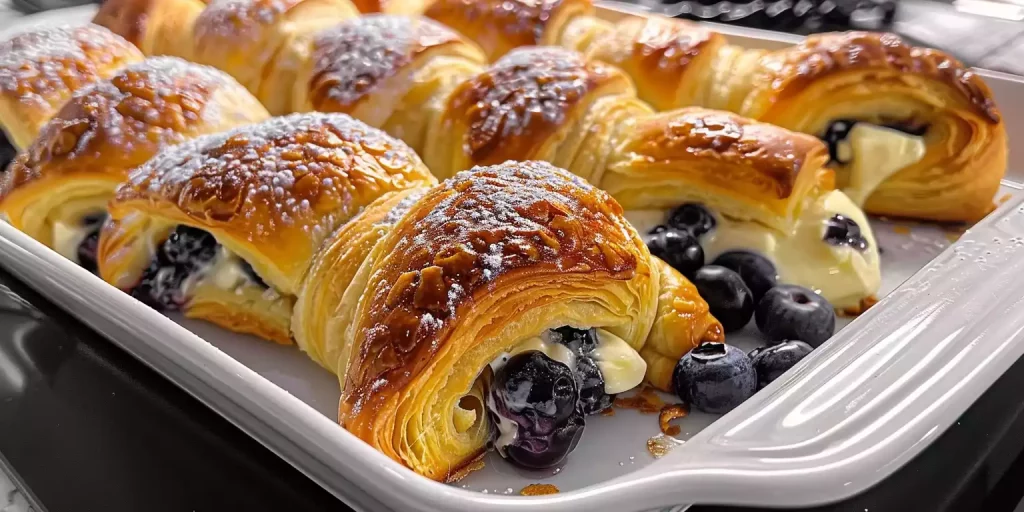 Blueberry Cheesecake Crescent Rolls